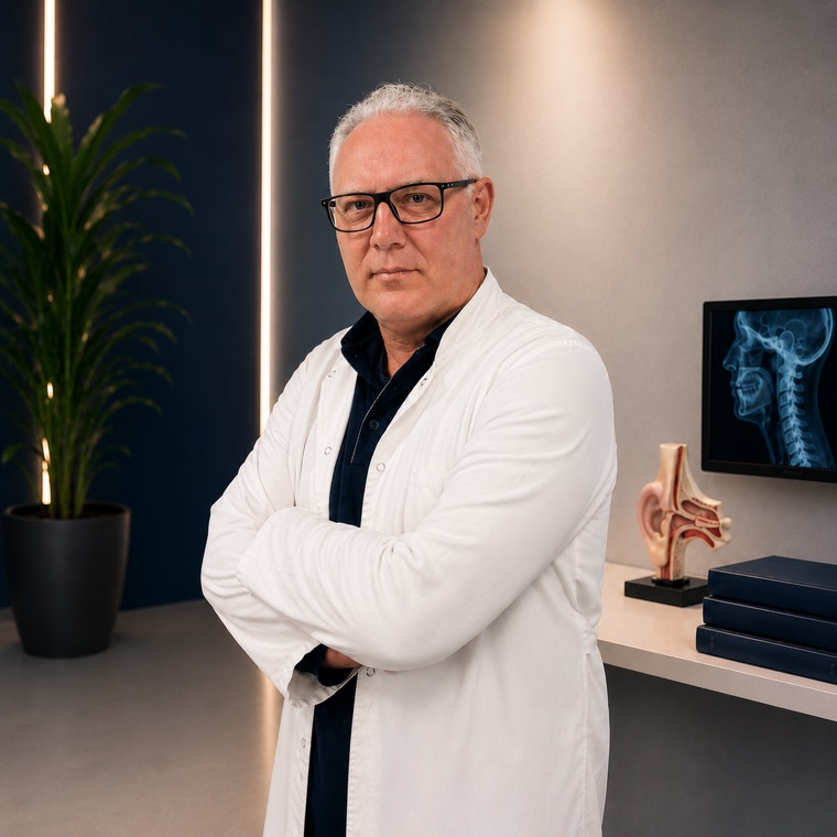 Prim. mr sci. med. dr Andrej Grubor, Otorinolaringologija (ORL), subspecijalista alergologije